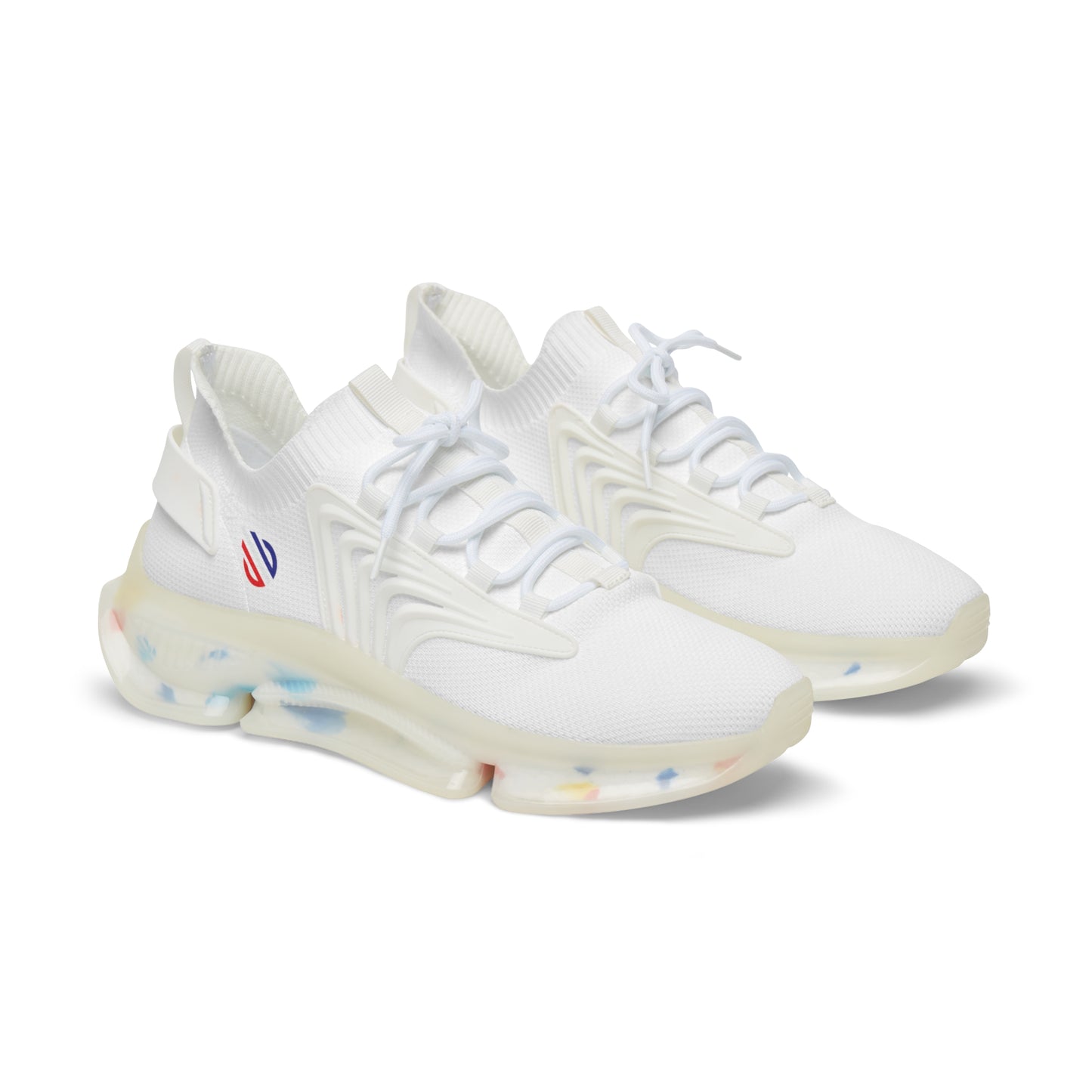 Red White blue icon Men's Mesh Sneakers
