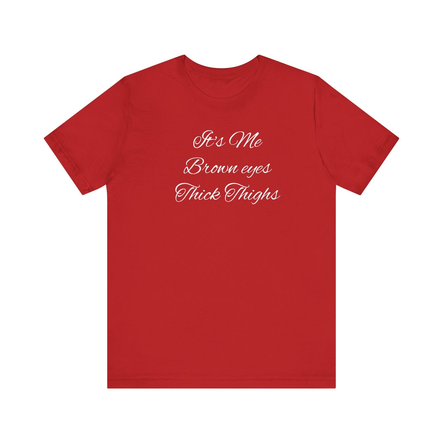 Brown eyes Unisex Jersey Short Sleeve Tee