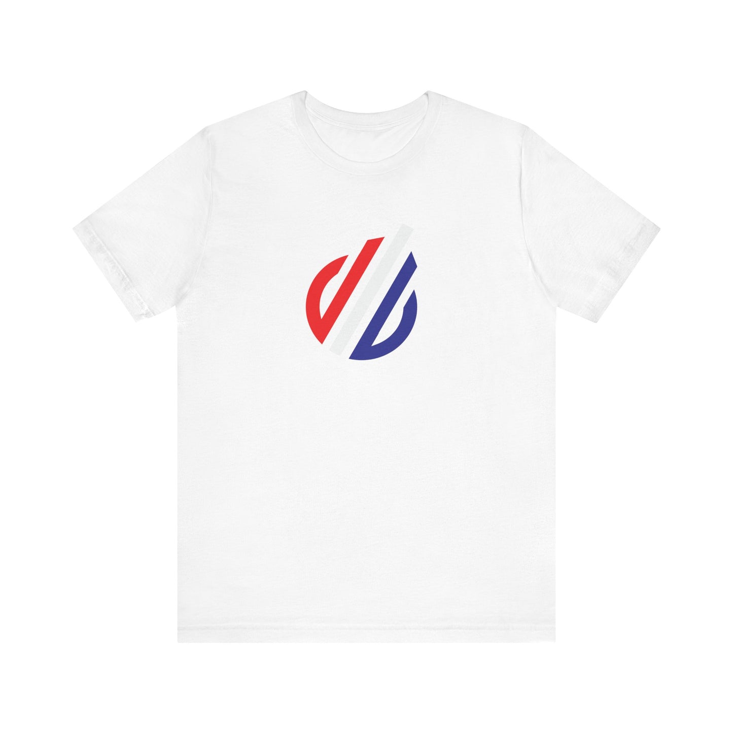 Red white blue Unisex Jersey Short Sleeve Tee