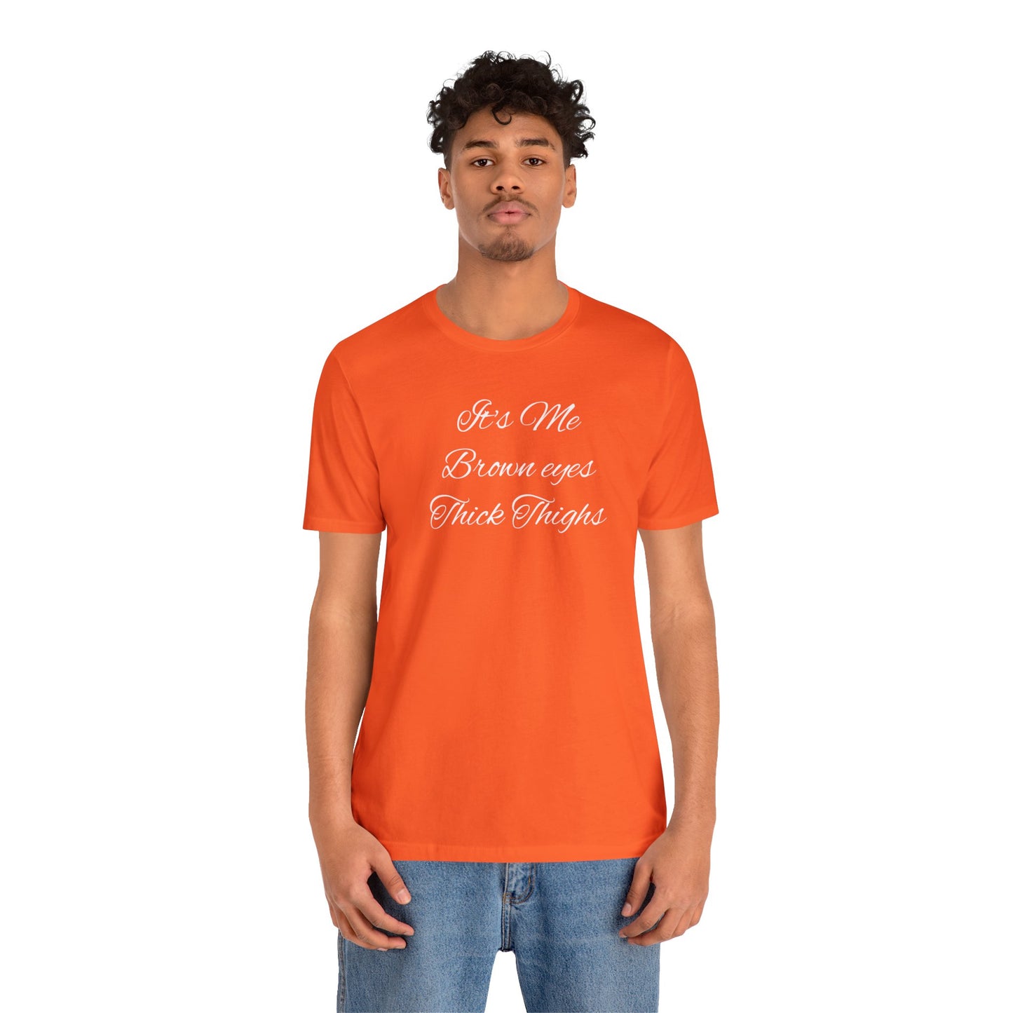 Brown eyes Unisex Jersey Short Sleeve Tee