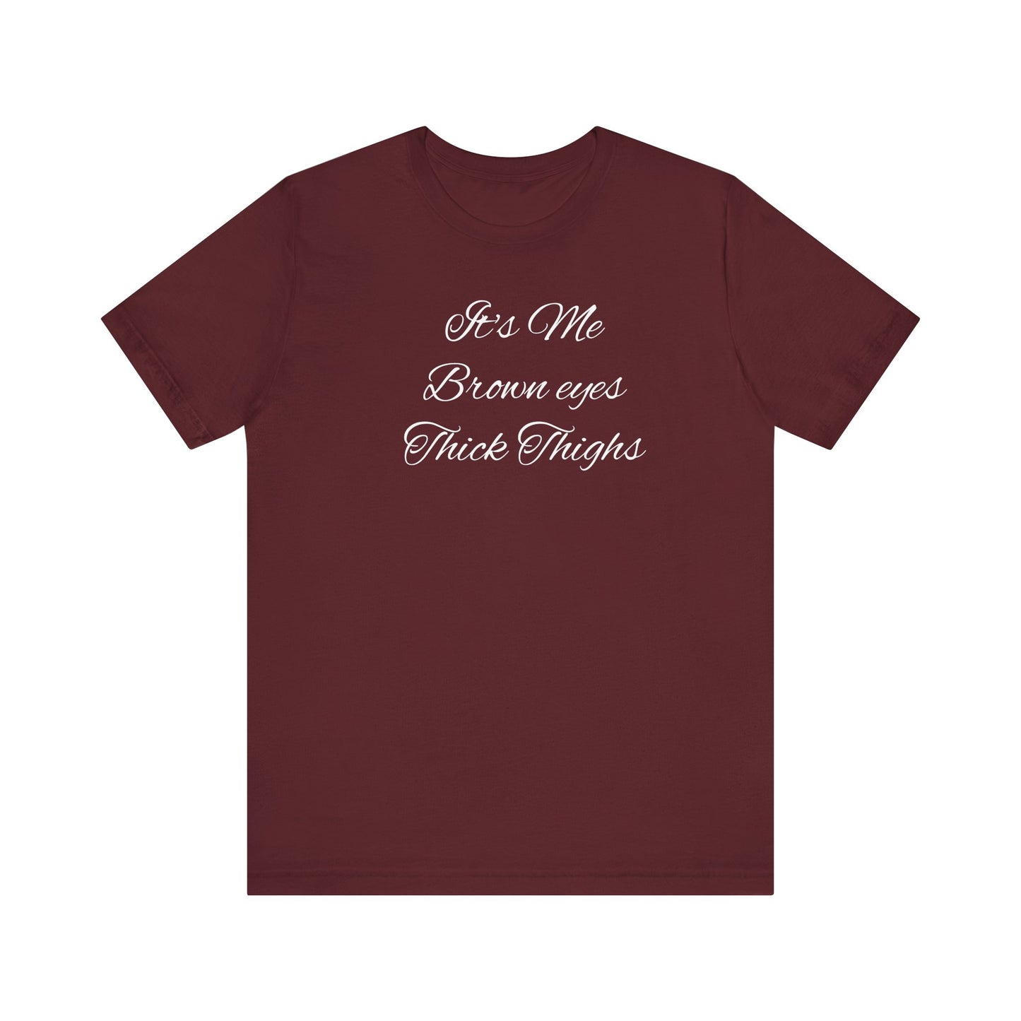 Brown eyes Unisex Jersey Short Sleeve Tee