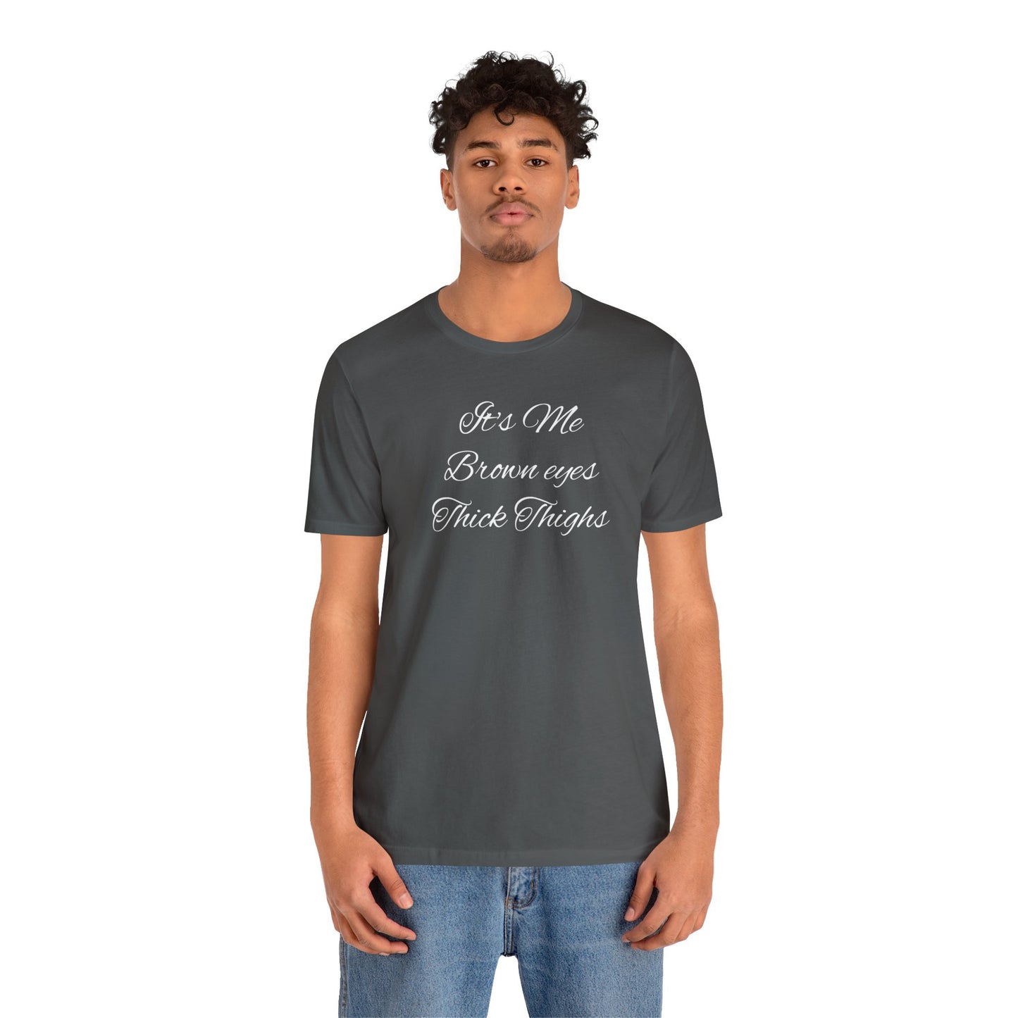 Brown eyes Unisex Jersey Short Sleeve Tee