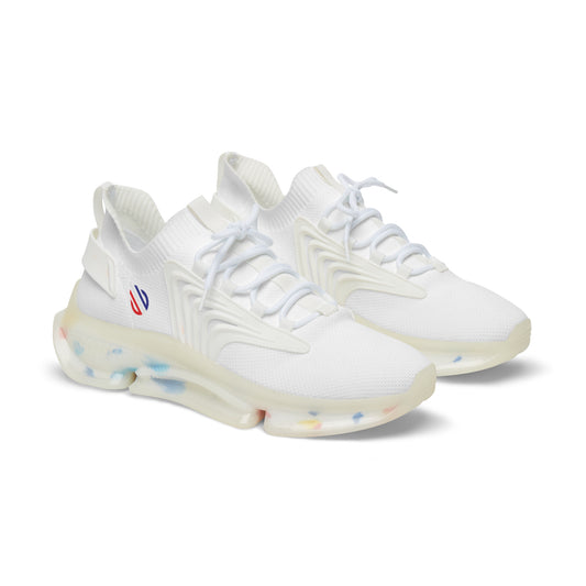 Red White blue icon Men's Mesh Sneakers