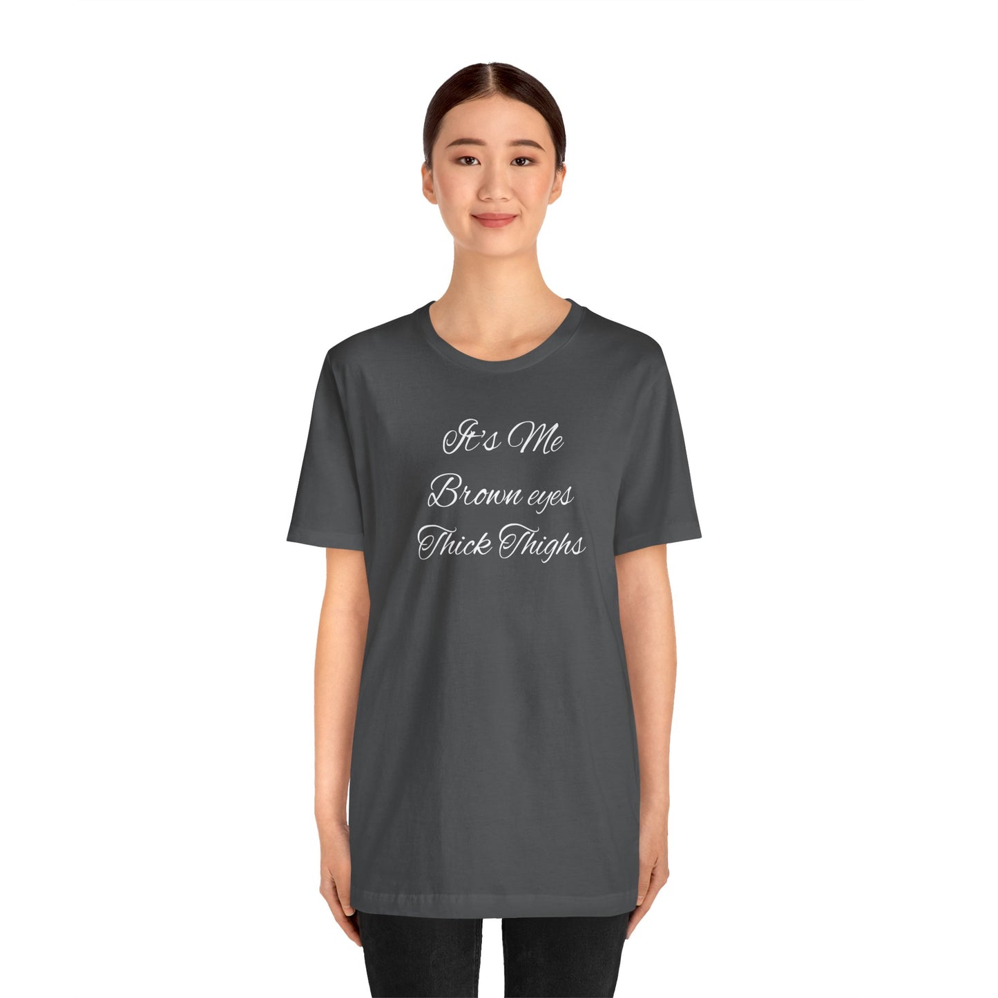 Brown eyes Unisex Jersey Short Sleeve Tee